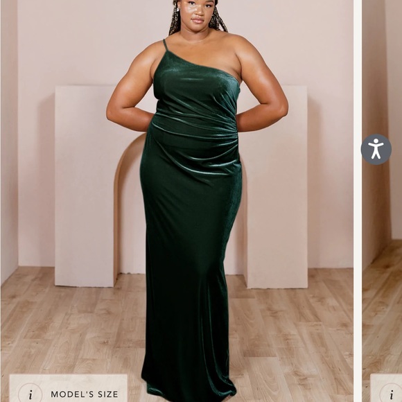 Revelry Jade Velvet Dress- Emerald, size 6 (**has not been altered**) EUC - Picture 4 of 9